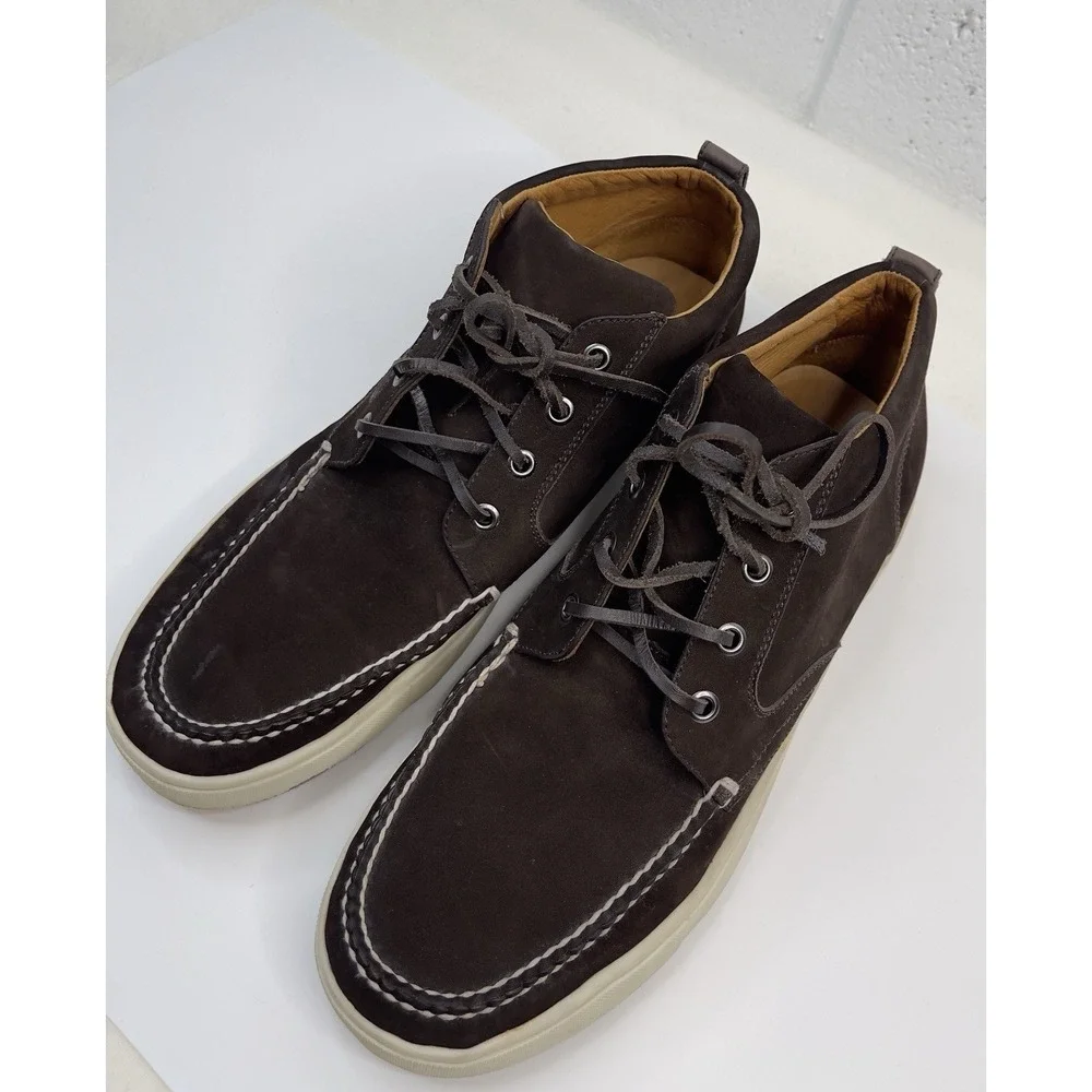Peter Millar Brown Midtown Chukka Nubuck Sneaker Size‎ 10.5 M